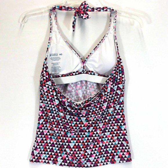 Carve Designs Halter Tankini Swimsuit Top M - Picture 6 of 6